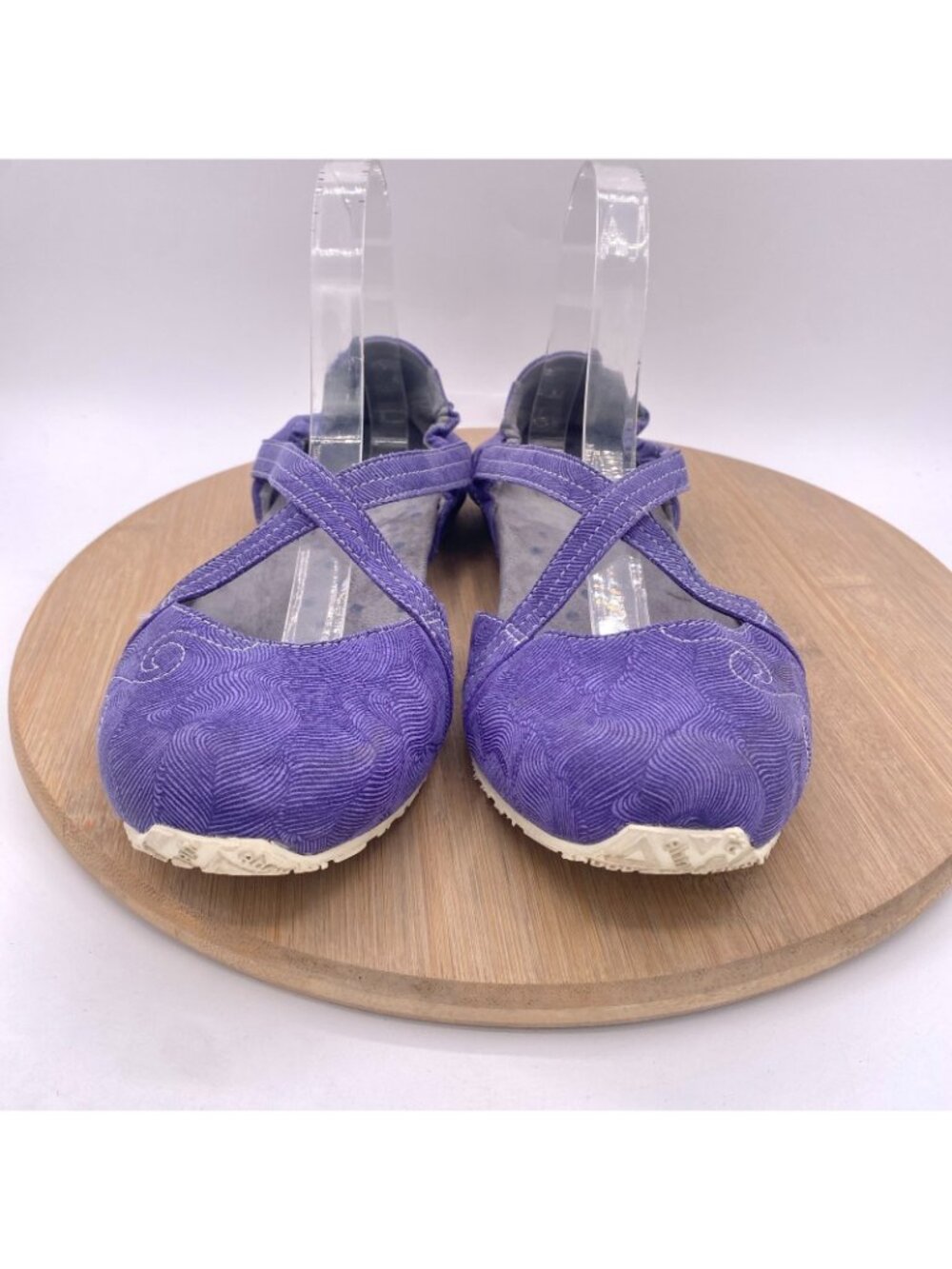 Ahnu Shoes Womens 10 Purple Nylon Mary Jane Sporty Ballet Flats Outdoor - Picture 2 of 11